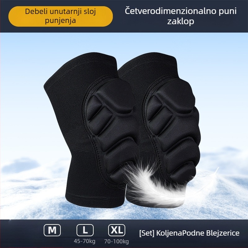 Dječji zaštitni set za skijanje: zaštita kuka i koljena, unutarnje zaštitne hlače za skijanje i snowboard, zaštita za rolanje i klizanje zimi