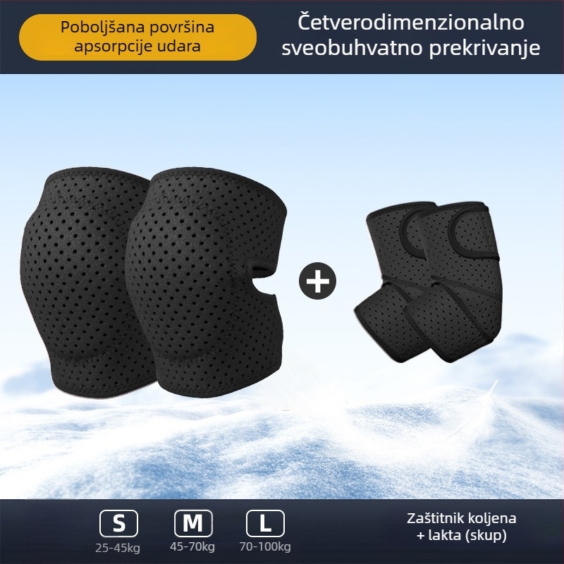 Dječji zaštitni set za skijanje: zaštita kuka i koljena, unutarnje zaštitne hlače za skijanje i snowboard, zaštita za rolanje i klizanje zimi