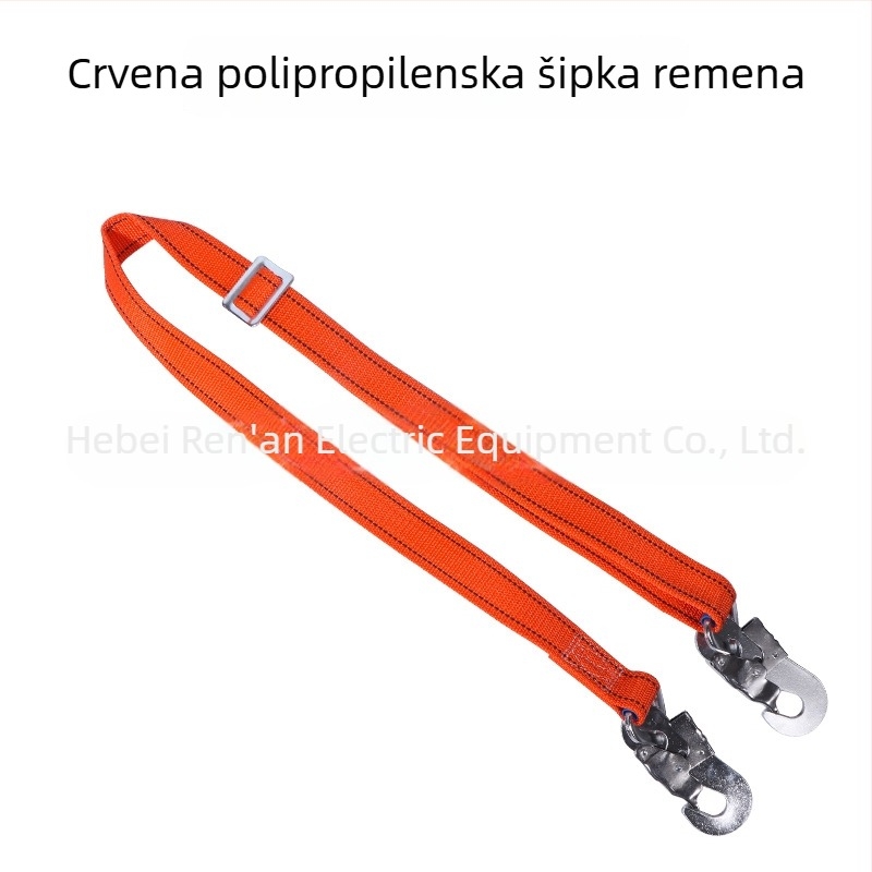 Zadebljani otpornni električarski pojas za penjanje po stupu, sigurnosni pojas za rad na stupu, užad protiv pada, električna sigurnosna opasač