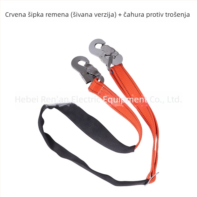Zadebljani otpornni električarski pojas za penjanje po stupu, sigurnosni pojas za rad na stupu, užad protiv pada, električna sigurnosna opasač