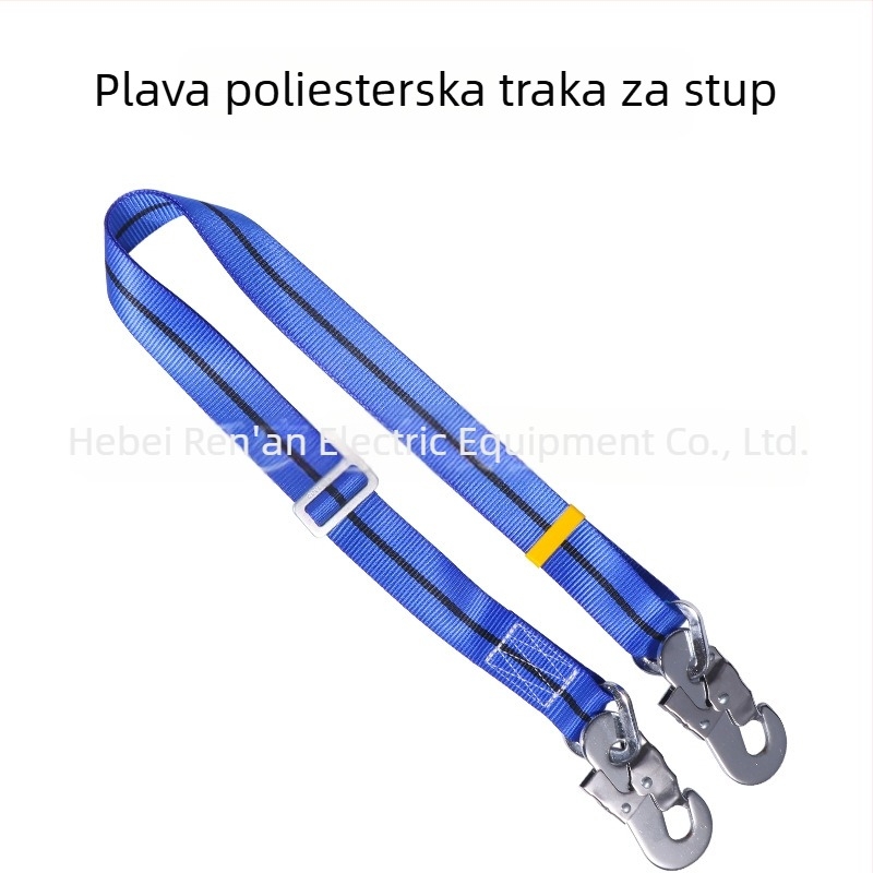 Zadebljani otpornni električarski pojas za penjanje po stupu, sigurnosni pojas za rad na stupu, užad protiv pada, električna sigurnosna opasač