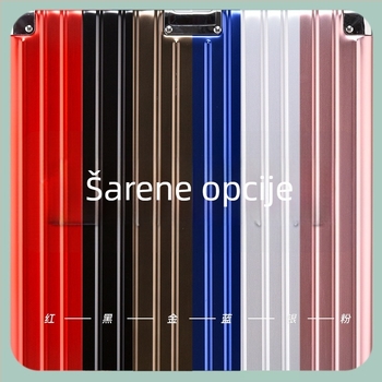Unisex kovčeg od aluminijsko-magnezijske legure s TSA kombinacijskim zaključavanjem, model 8006/8007, univerzalni kotači, težina 4,3–6,5 kg