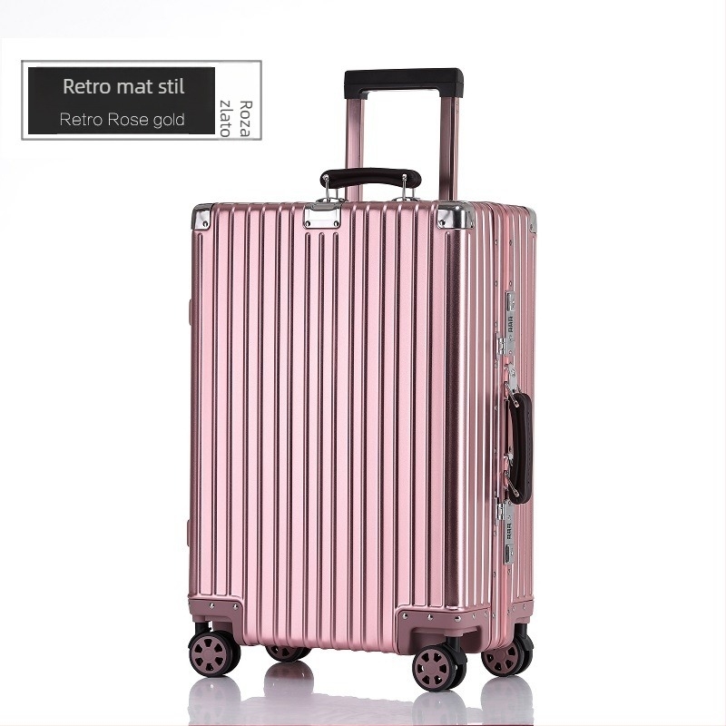 Unisex kovčeg od aluminijsko-magnezijske legure s TSA kombinacijskim zaključavanjem, model 8006/8007, univerzalni kotači, težina 4,3–6,5 kg