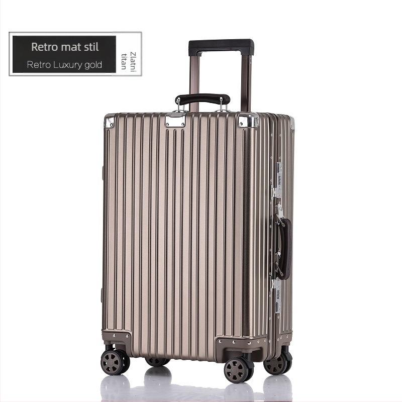 Unisex kovčeg od aluminijsko-magnezijske legure s TSA kombinacijskim zaključavanjem, model 8006/8007, univerzalni kotači, težina 4,3–6,5 kg