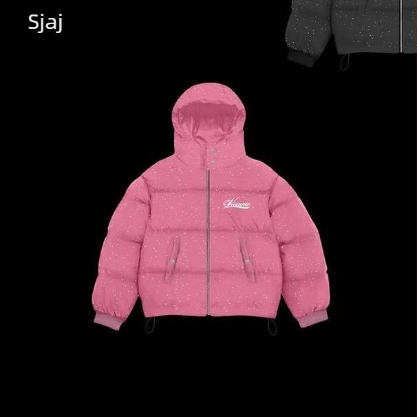 Unisex kapuljačasta jakna u hip-hop stilu (kardigan; prednji zatvarač; vanjski materijal poliester; podstava pamuk; slobodan kroj)