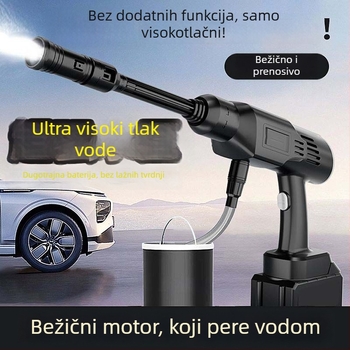Say one bežični stroj za pranje automobila – glava pištolja od ABS plastike, plastična ručka, težina 2500 g