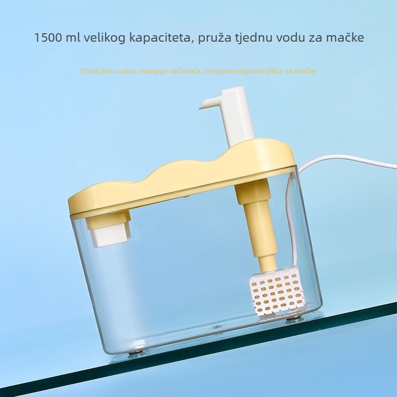 Automatski dispenser vode za mačke i pse, s kružnim protokom vode, odvojiv, 100 g