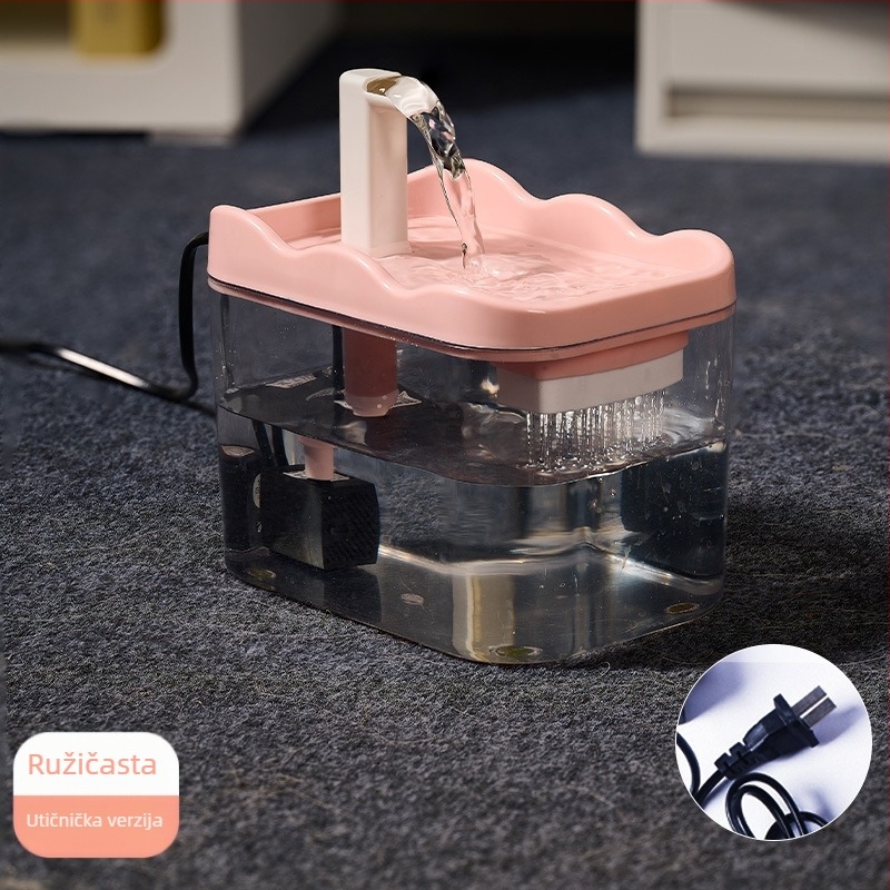 Automatski dispenser vode za mačke i pse, s kružnim protokom vode, odvojiv, 100 g