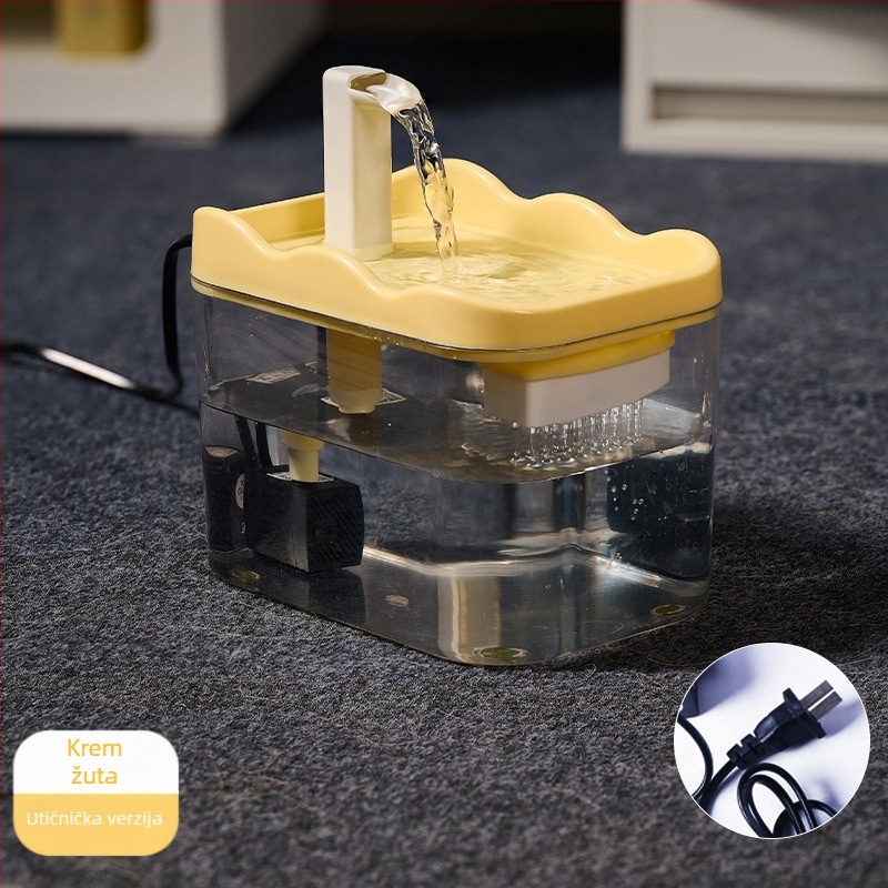 Automatski dispenser vode za mačke i pse, s kružnim protokom vode, odvojiv, 100 g