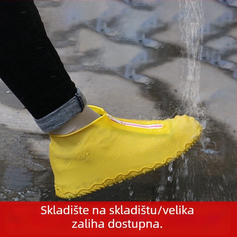 Silikonske navlake za cipele za odrasle, vodootporne sa zatvaračem, debele i otporne na habanje, protuklizne za vanjski snijeg.