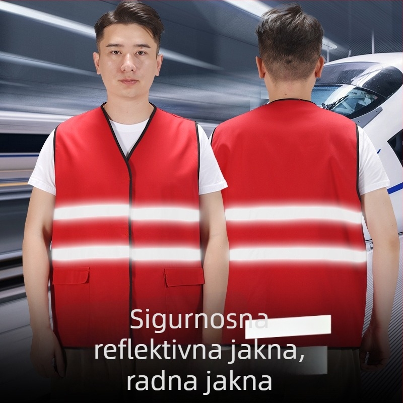 Reflektirajuća pamučna vest za rad na otvorenom – Brend: Good care; Materijal: 100% pamuk; Težina: 80.
