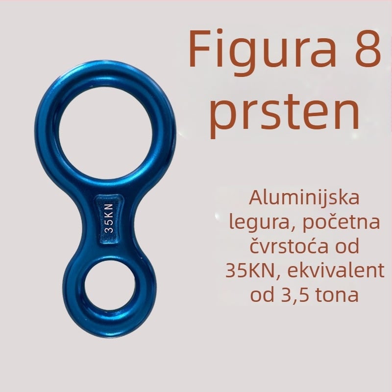 Dječji pettočni sigurnosni pojas za penjanje – poliester i užad, nosivost 100 kg, različite duljine užeta, zaštita od pada s visine