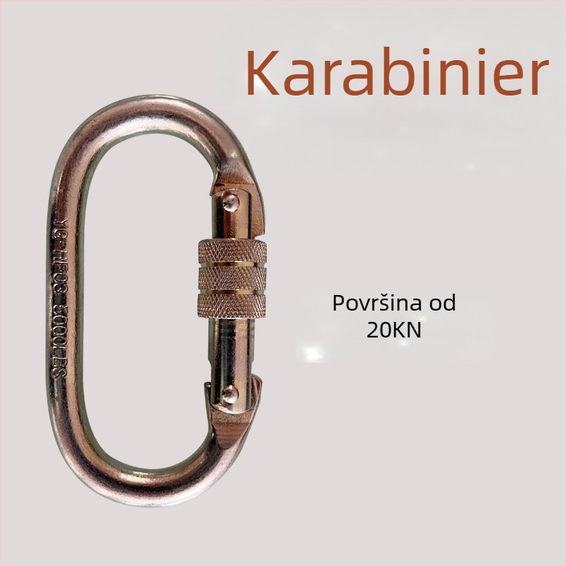 Dječji pettočni sigurnosni pojas za penjanje – poliester i užad, nosivost 100 kg, različite duljine užeta, zaštita od pada s visine