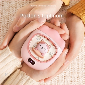 Grijač za ruke USB napajanje, 5W, ugrađena baterija 1000–1200 mAh, odvod topline aluminijskom pločom