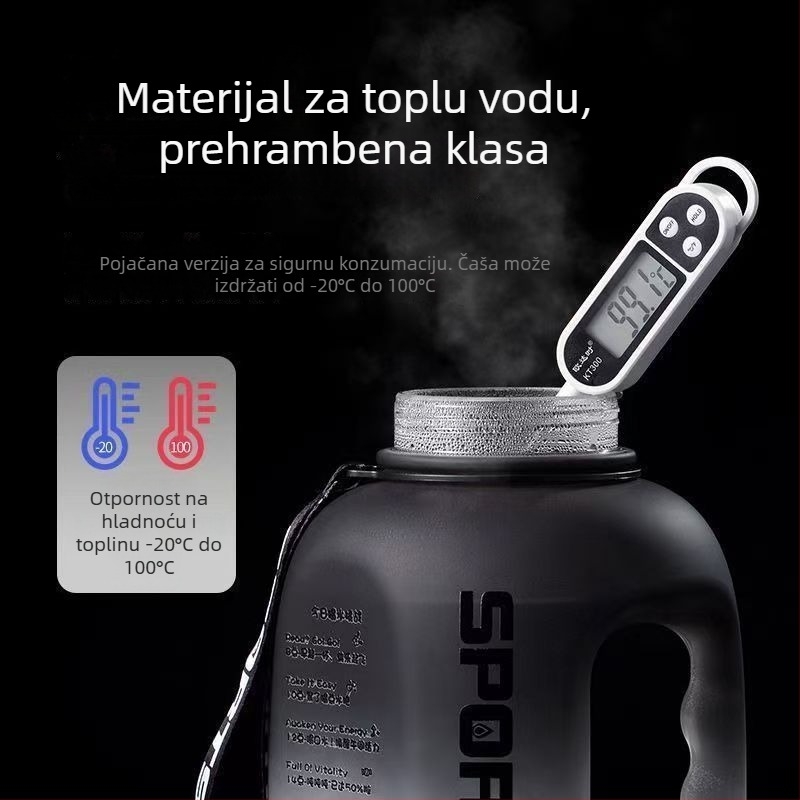 Plastična šalica s velikim trbuhom, moderan minimalistički stil, dvostruka mogućnost pića, materijal PC, dvodijelni set