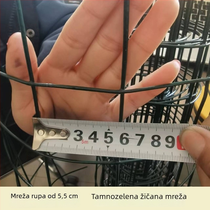 Balkonska zaštitna mreža za kućnu uporabu, mačja ograda od žičane mreže s PVC premazom, protiv padova