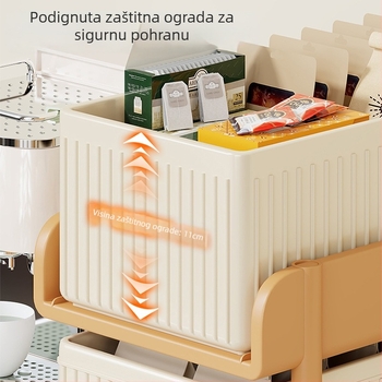 Stolna kutija za skladištenje s ladicama za čajne vrećice, plastika i nehrđajući čelik, kapacitet 1 L, INS stil, model 2162362622718151424