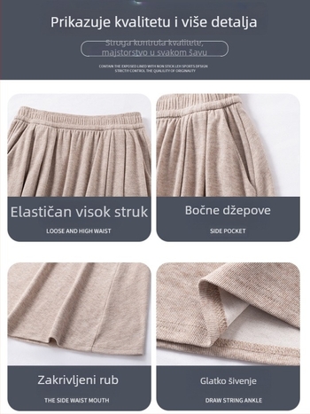 Ruitong A-linijska midi suknja s džepovima, jednobojni uzorak, mješavina poliestera i viskoze