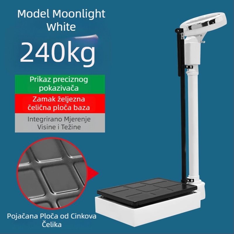Mjerilo visine i težine – sve-u-jednom mjerni uređaj za odrasle i djecu, pogodan za vrtić i ljekarnu