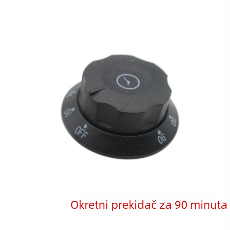 Gumb mjerača vremena za dezinfekcijsku komoru — univerzalan za električne kuhinjske uređaje, postavke 30/60/90/120 minuta, prekidač podsjetnika