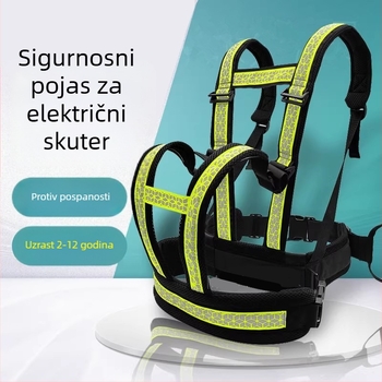 Dječji sigurnosni pojas za električni motocikl, s Oxford tkaninom pojasa i webbing trakom, duljina 175 cm
