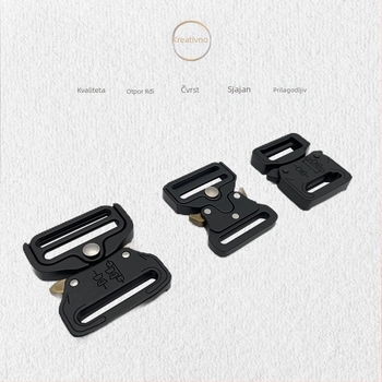 Taktička kopča za pojas od cinkovog legura, visoke čvrstoće, otporna na habanje, podesiva za pojas s webbingom