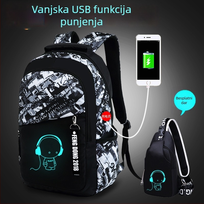 Ruksak od Oxford platna, kapacitet ispod 20 L, prozračan, vodootporan i otporan na habanje, kompatibilan s 15-inčnim laptopom