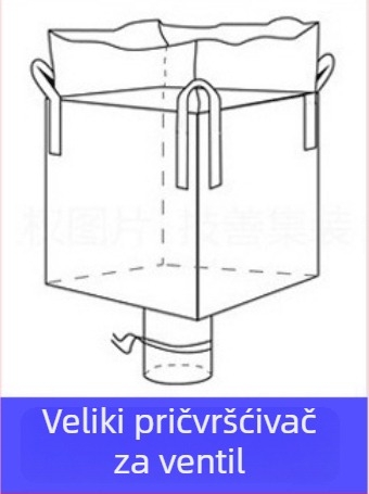 Ton vreća od tkanog PP-a, otporna na habanje, ojačana debelim remenima, za prijevoznu ambalažu; tisak logotipa; nosivost 1–2 t; brand Sincerity