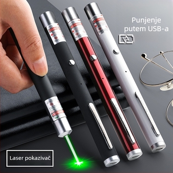 Laser pokazivač visoke snage i svjetiljka – dugi domet, IR punjenje