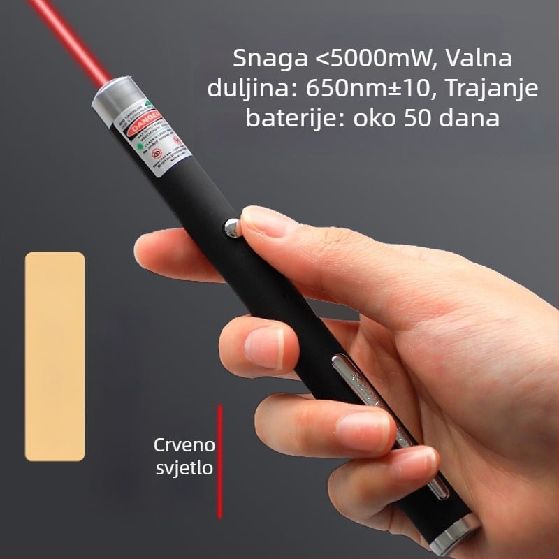 Laser pokazivač visoke snage i svjetiljka – dugi domet, IR punjenje