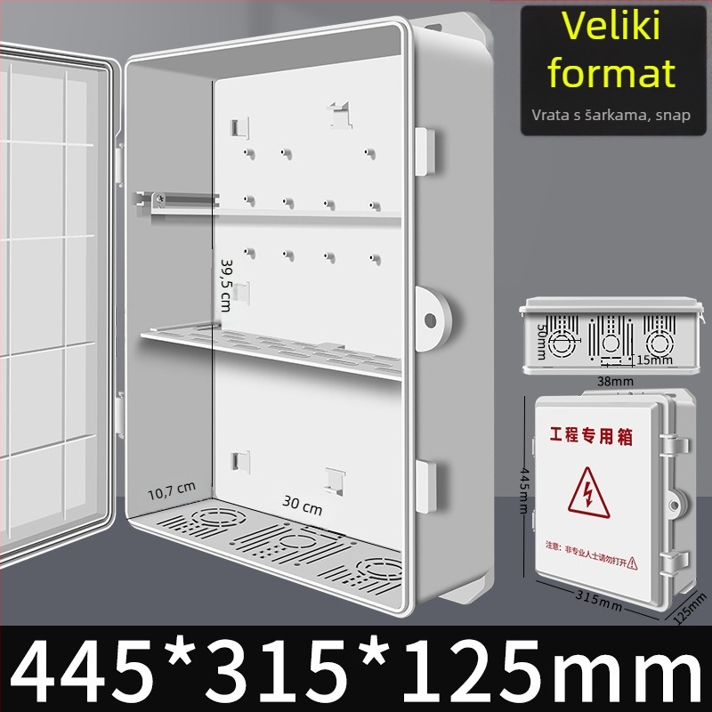 Vanjska plastična vodootporna električna kutija za distribuciju, brojilo i kutija za spojnice — industrijsko praćenje