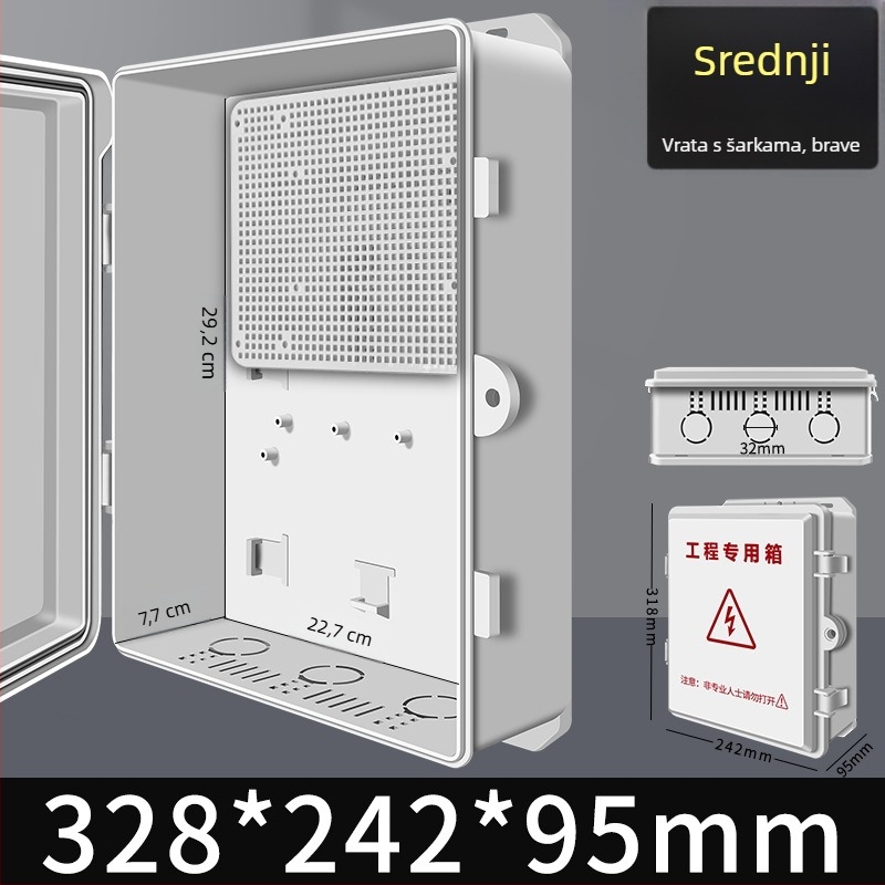 Vanjska plastična vodootporna električna kutija za distribuciju, brojilo i kutija za spojnice — industrijsko praćenje