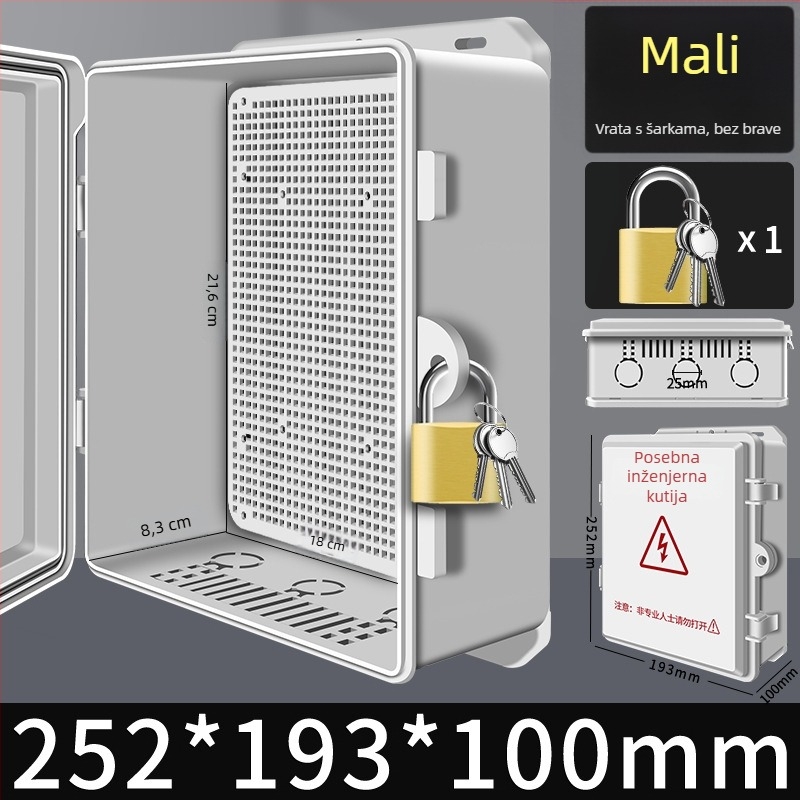 Vanjska plastična vodootporna električna kutija za distribuciju, brojilo i kutija za spojnice — industrijsko praćenje