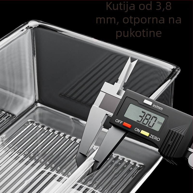 Kutija za skladištenje u hladnjaku od PET plastike, hrana-kvaliteta, bez poklopca, za zamrzavanje i hlađenje, mogućnost tiskanja logotipa