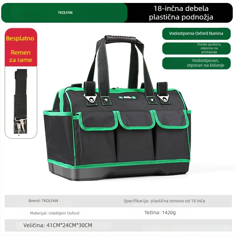 Volvan Prijenosna torba za alat, torba za električara, sveobuhvatni hardverski paket