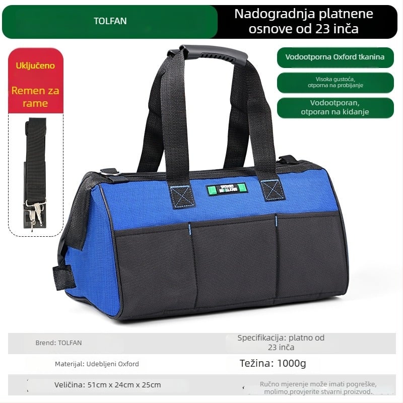 Volvan Prijenosna torba za alat, torba za električara, sveobuhvatni hardverski paket