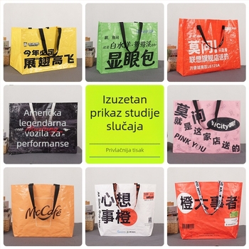 Ručna tkanа vreća od PP pletene s laminiranim prozirnim slojem, vodootporna, debljina 140, pogodna za skladištenje i pakiranje