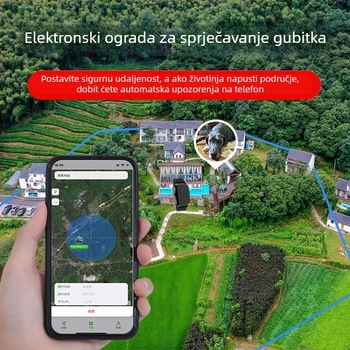 GPS trag za kućne ljubimce s Beidou pozicioniranjem za mačke, pse i ovce – vodootporan ovratnik s alarmima vibracije, isključivanja napajanja, pokreta i ograde; GPS točnost 15 m; IP67; polimer baterija