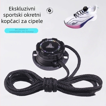 Šnure za cipele s rotirajućom kopčom – bez vezivanja; za sportske cipele, čizme, casual i radne cipele; duljina 120 cm; pogodno za sve sezone.