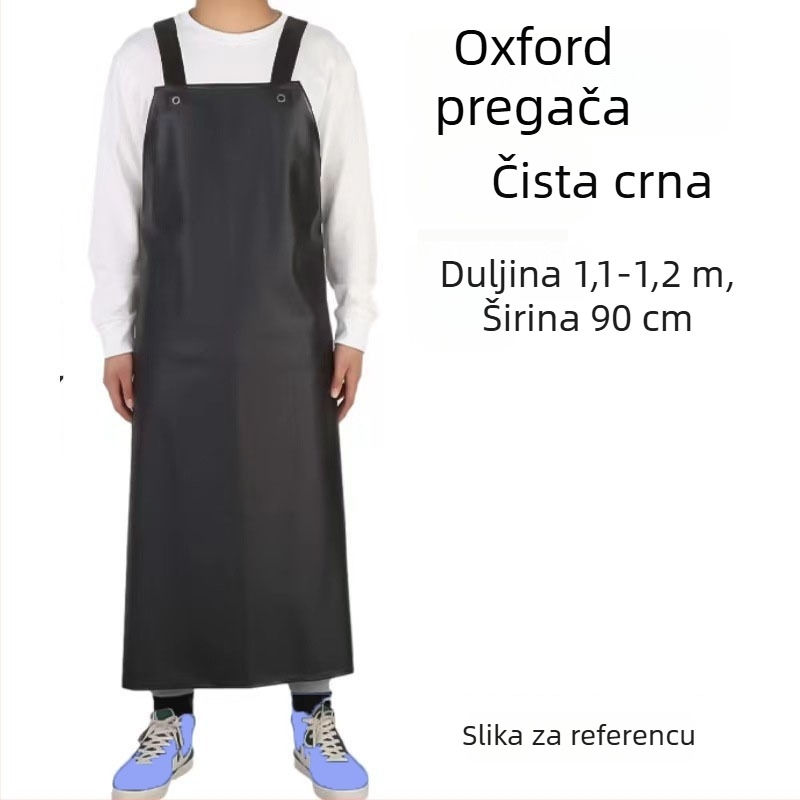Shuang Yu kožni predpasnik, otporan na kiseline i lužine, vodootporan, otporan na ulje, debeli i produženi dizajn, model A-001, težina 35–88, Namjena: akvakultura, prerada hrane, klanje, restoran, kantina