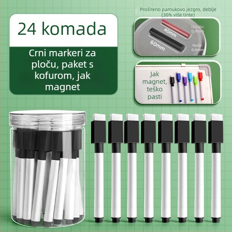 Liangzhi TZETBBB Dječji brisivi marker za ploču na bazi vode, 0,2 mm, plastično kućište