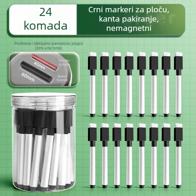 Liangzhi TZETBBB Dječji brisivi marker za ploču na bazi vode, 0,2 mm, plastično kućište