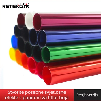 Dodatna oprema za lampe – Papir za filtre boje za videosku rasvjetu, visoko propuštajući optički materijal, omogućuje različite temperature boje i efekte osvjetljenja