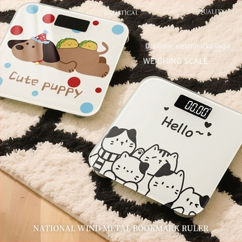 Elektronički kućni vaga za mjerenje tjelesne težine i masnog tkiva, kompaktna, punjiva, pametna