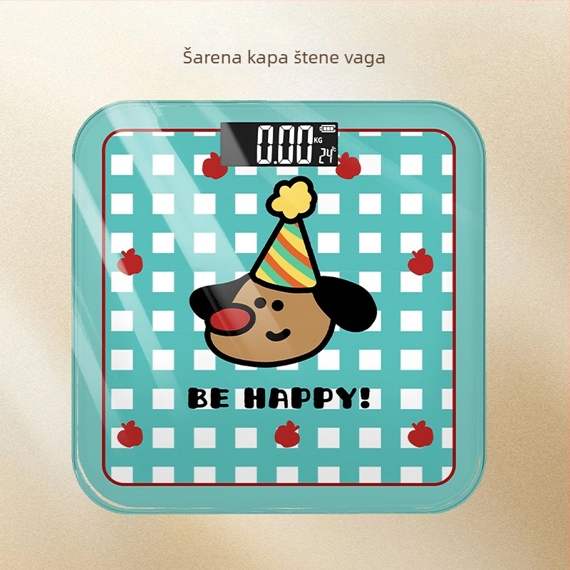 Elektronički kućni vaga za mjerenje tjelesne težine i masnog tkiva, kompaktna, punjiva, pametna