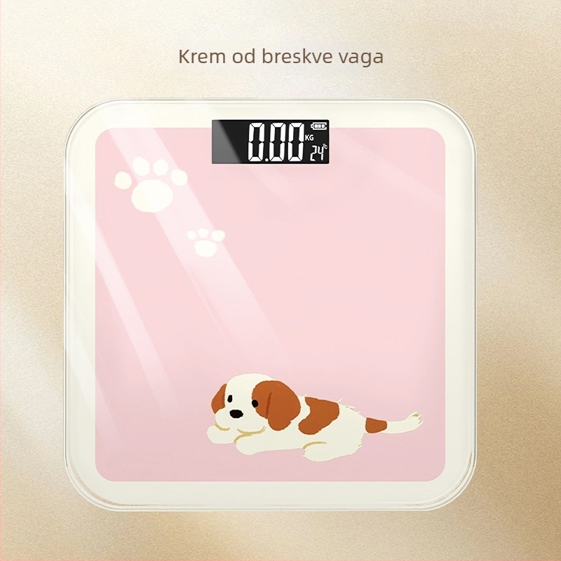 Elektronički kućni vaga za mjerenje tjelesne težine i masnog tkiva, kompaktna, punjiva, pametna