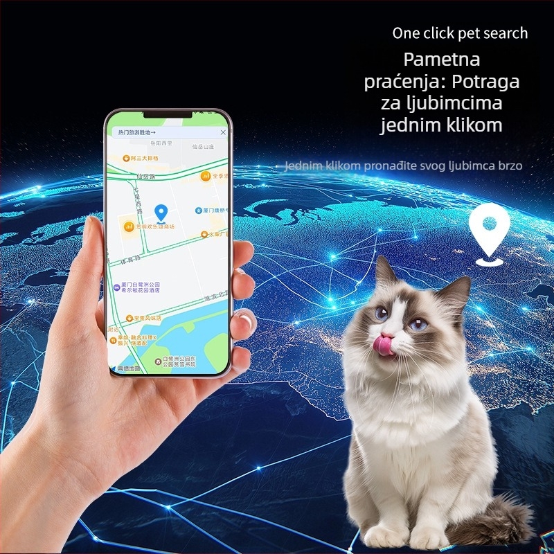 Android lokator protiv gubitka s alarmom za djecu, starije i kućne ljubimce — Wi-Fi pozicioniranje, domet do 1000 m, baterija 220 mAh, težina 10 g, kompatibilan s Android i iOS