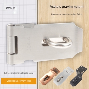 Nerđajući čelični kaiš zaključavanje za ormariće i ladice — Marke Dinit, Model 141654152, Pogodno za komode, vrata, ormariće, prozore, Stil: moderni jednostavnost, Materijal: nehrđajući čelik