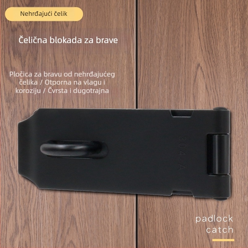 Nerđajući čelični kaiš zaključavanje za ormariće i ladice — Marke Dinit, Model 141654152, Pogodno za komode, vrata, ormariće, prozore, Stil: moderni jednostavnost, Materijal: nehrđajući čelik