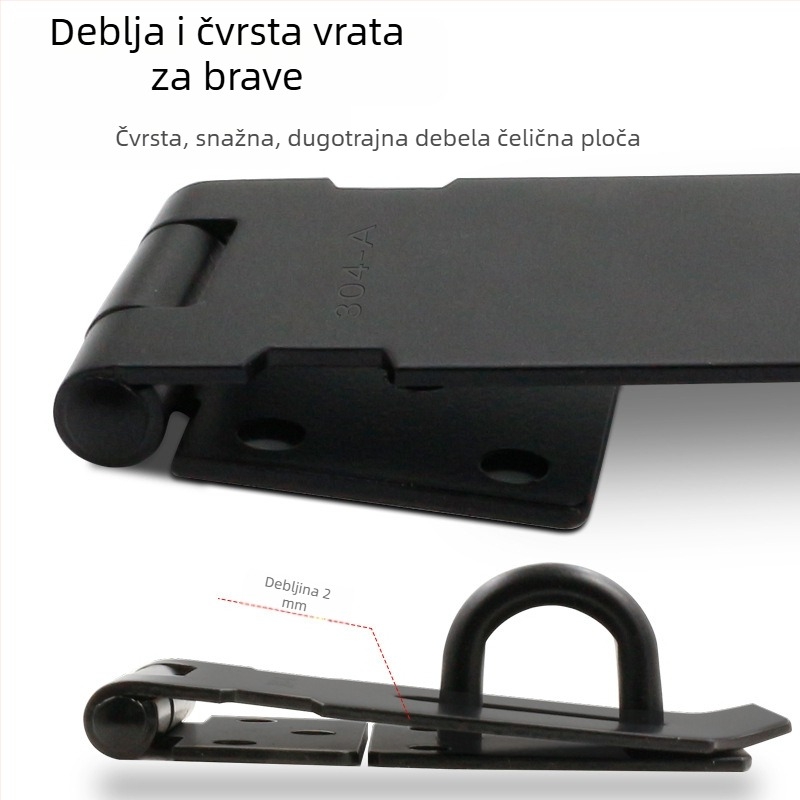Nerđajući čelični kaiš zaključavanje za ormariće i ladice — Marke Dinit, Model 141654152, Pogodno za komode, vrata, ormariće, prozore, Stil: moderni jednostavnost, Materijal: nehrđajući čelik